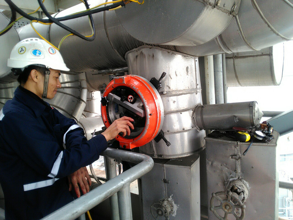 Cung cấp dịch vụ tiện mặt bích đường ống, thiết bị