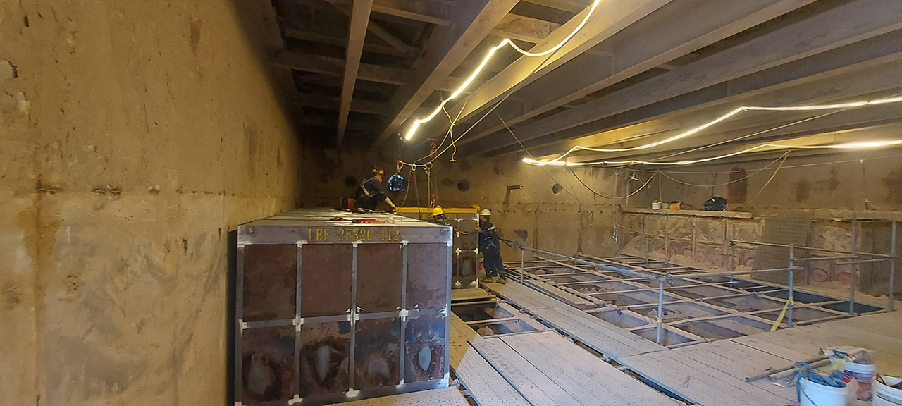 Clean and replace catalysis blocks