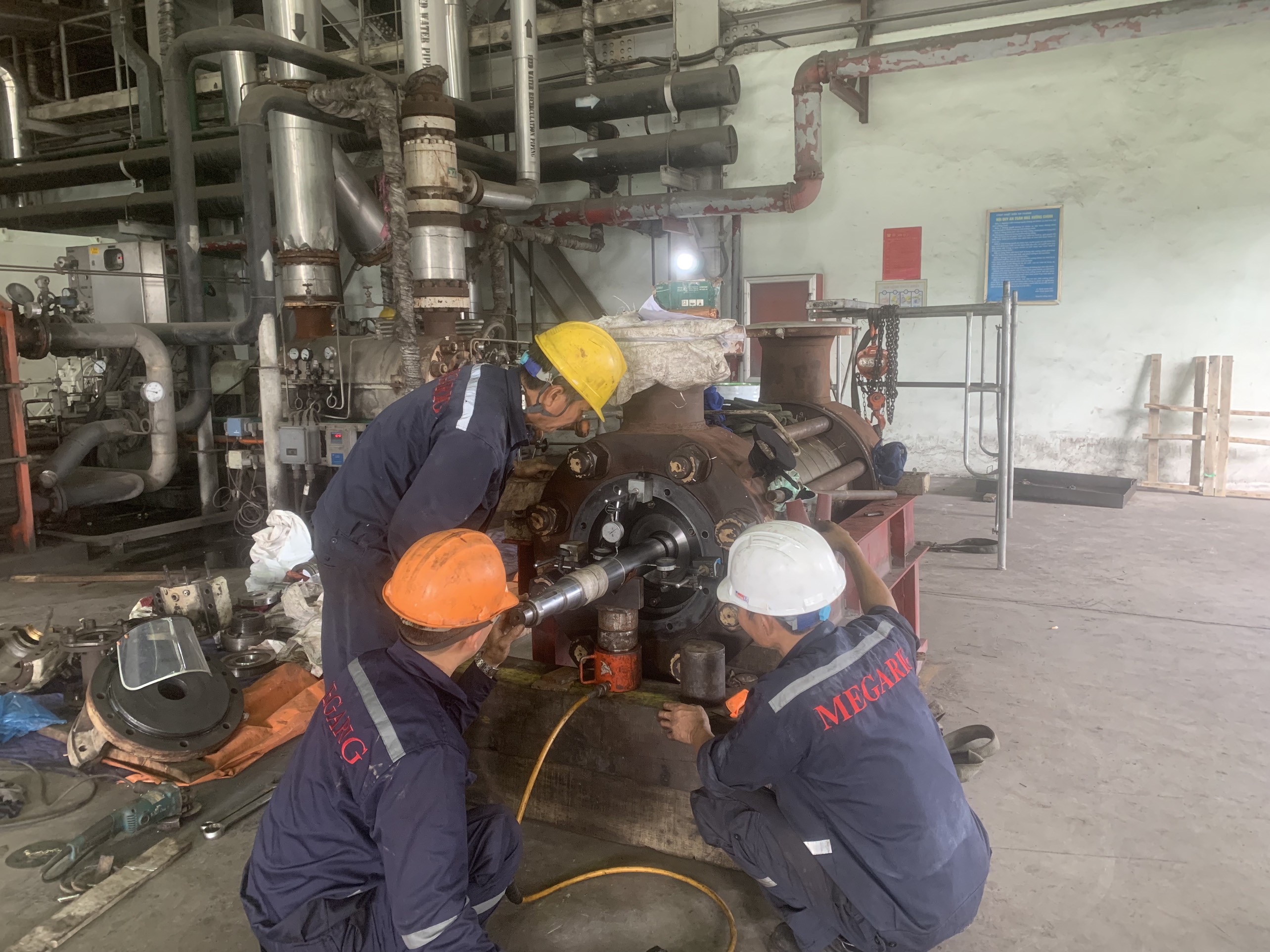 Repair and maintenance of Feed pumps, fans