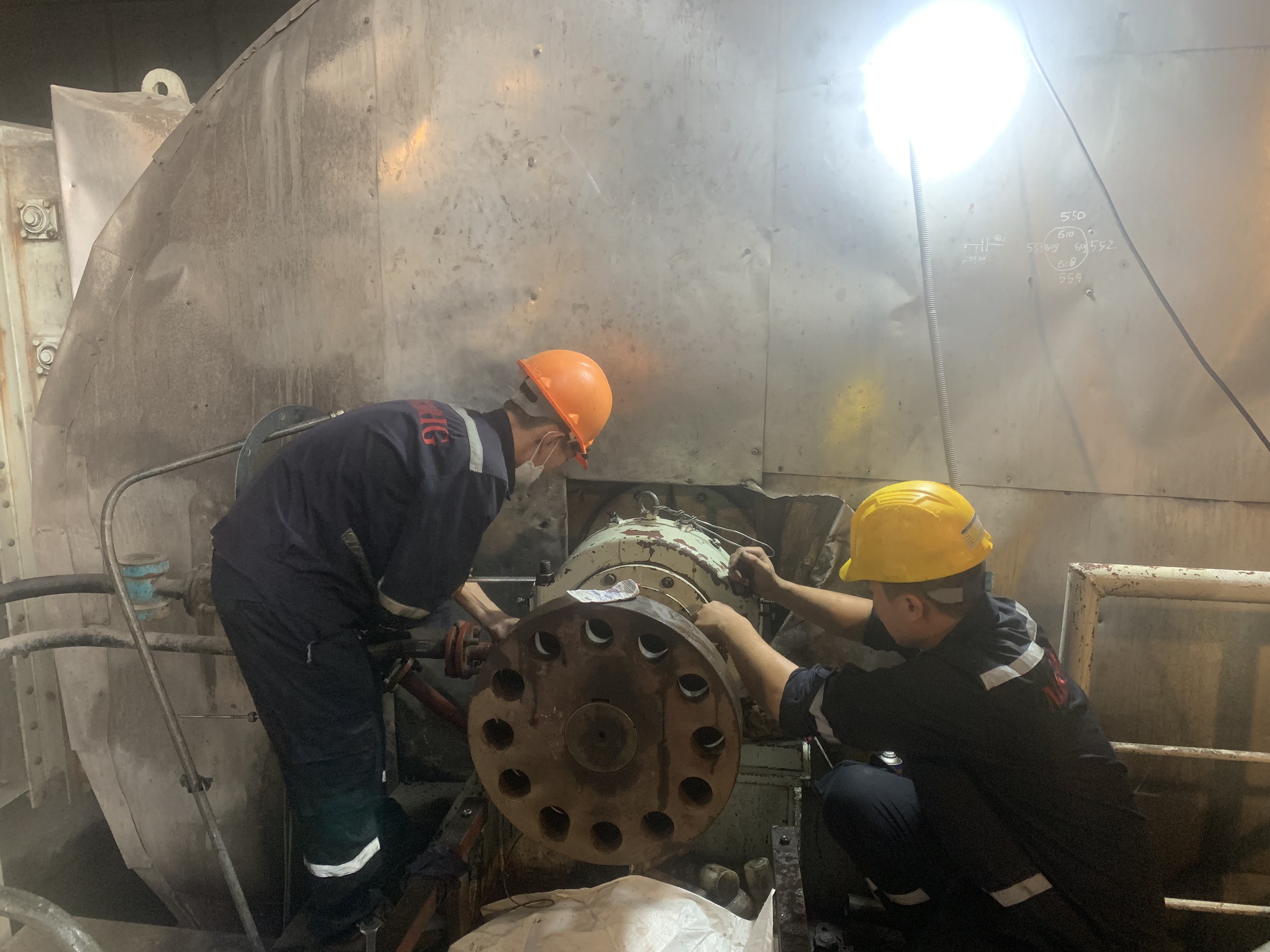 Repair and maintenance of Feed pumps, fans