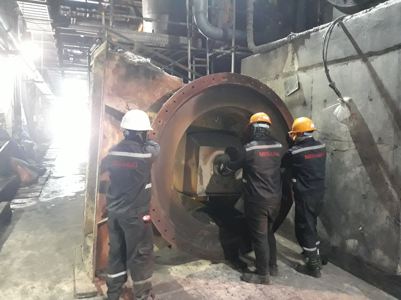 Repair of circulating pump, coal mill