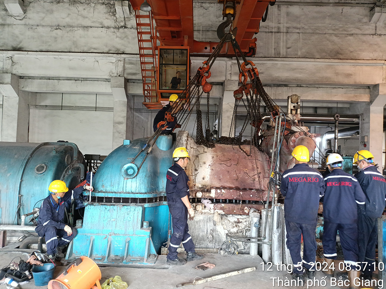 Maintenance, repair of steam turbine U30401B